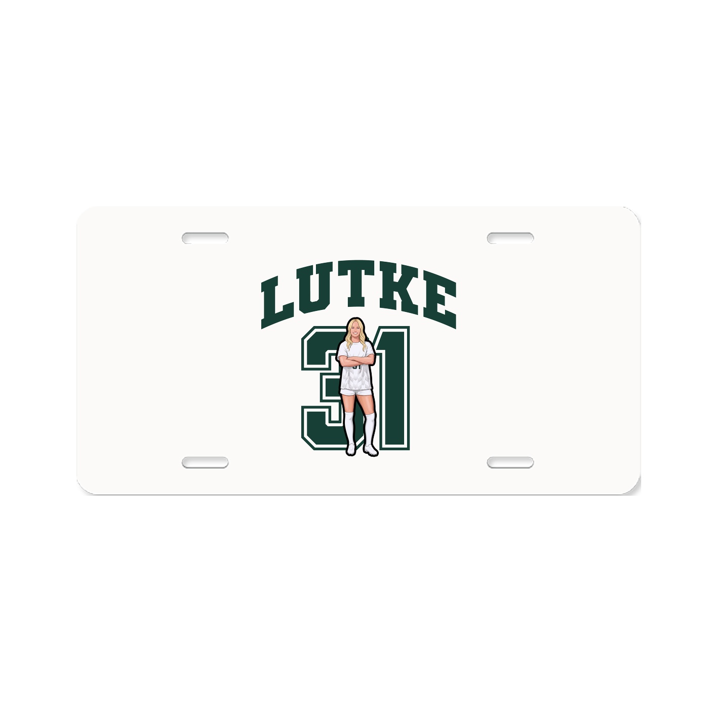 License Plate — Number in Classic