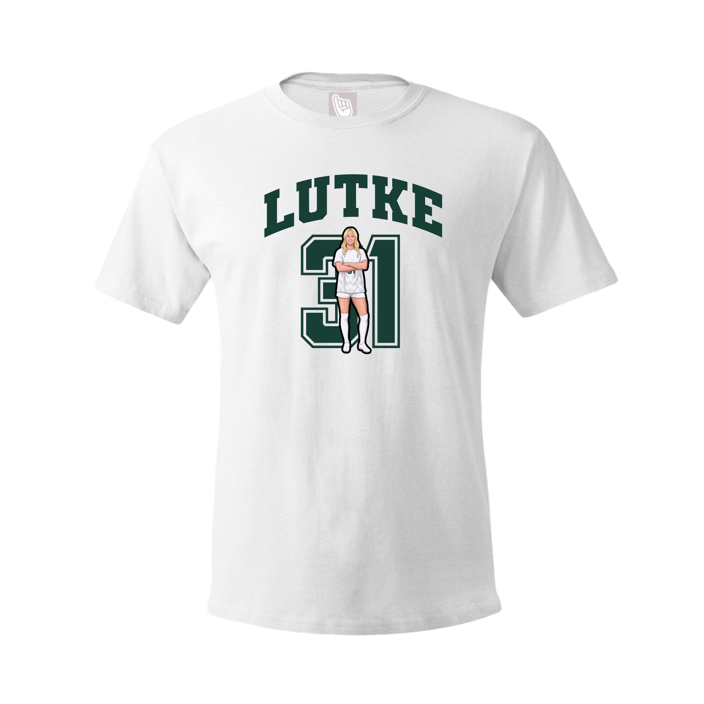 Tee — Number in White