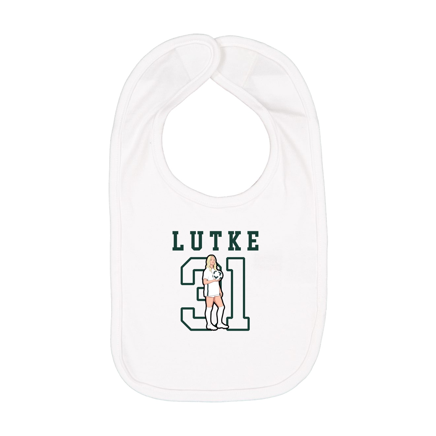 Infant Bib — Shirsey in White