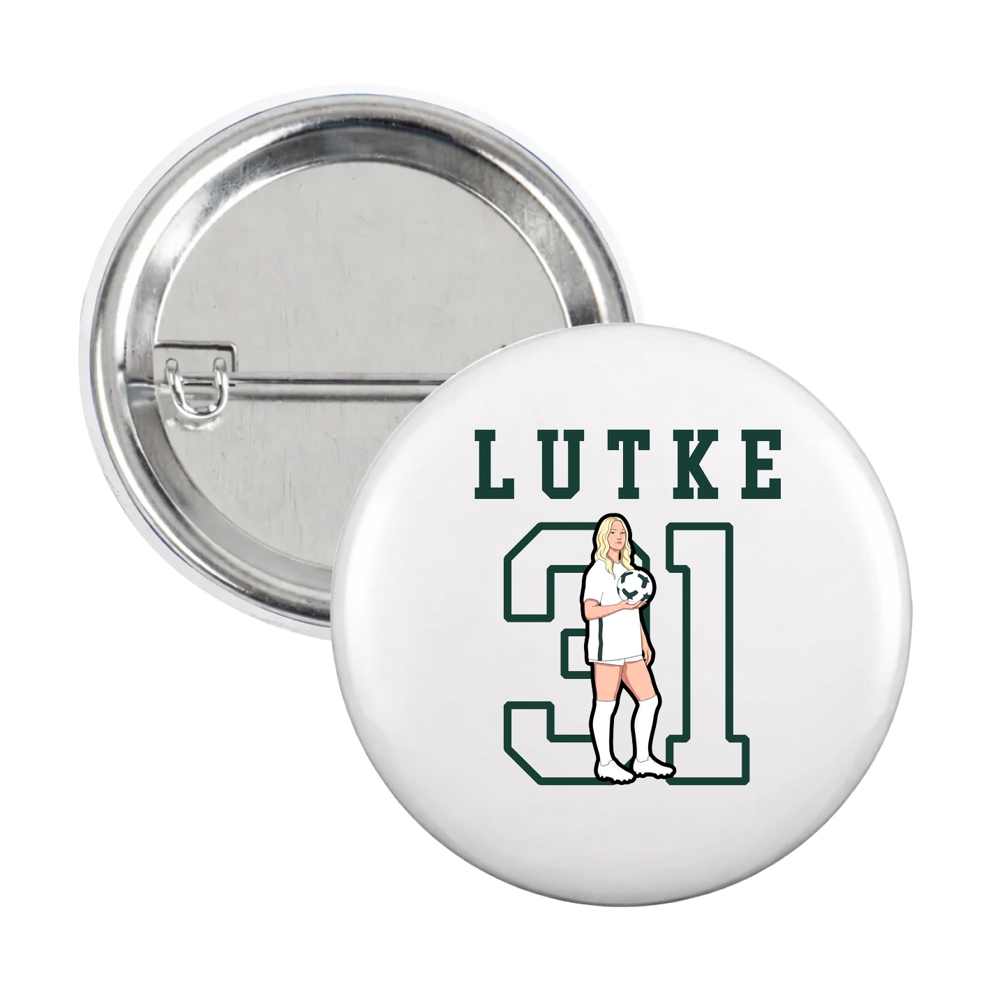 Game Day Button — Shirsey in White