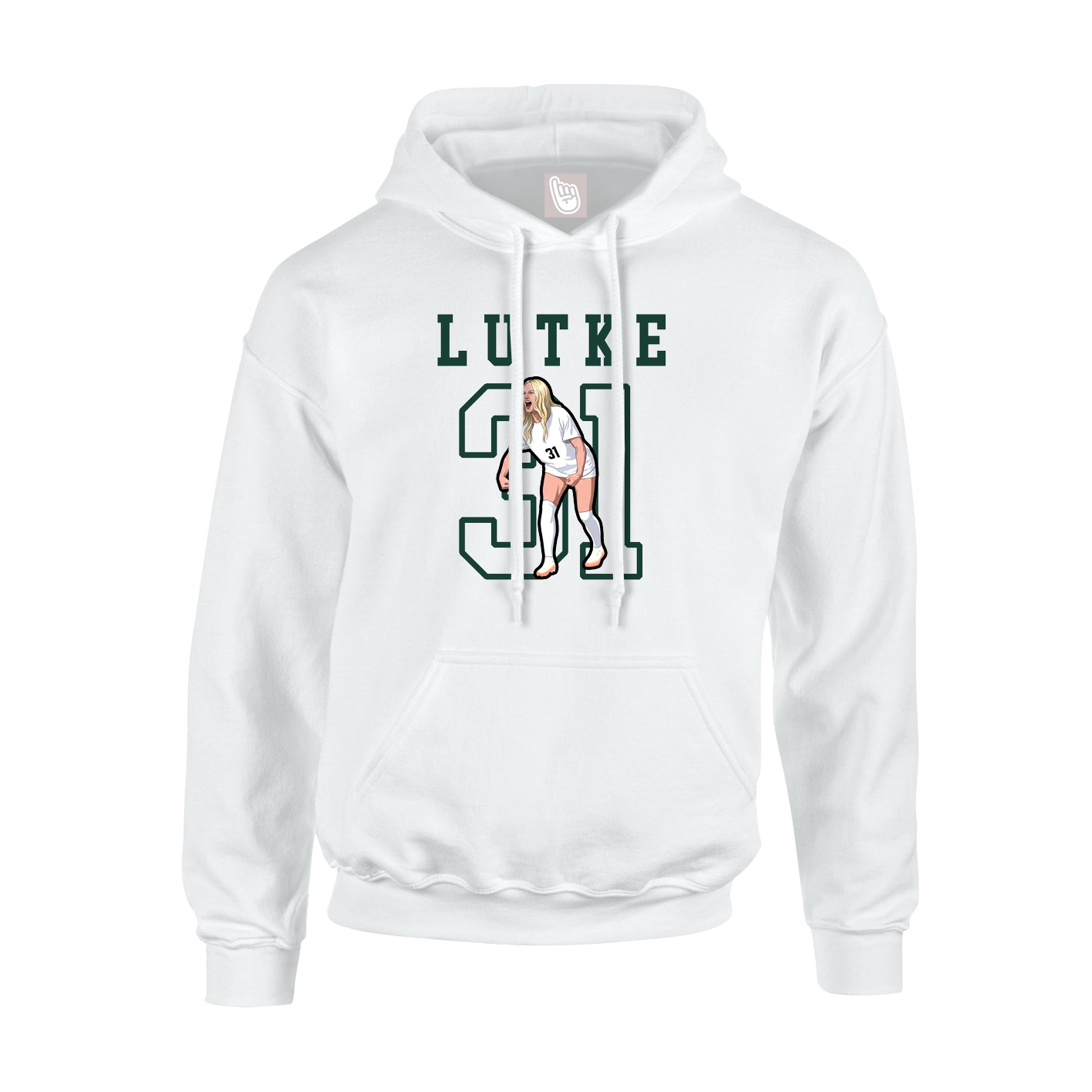 Hoodie — Shirsey in White