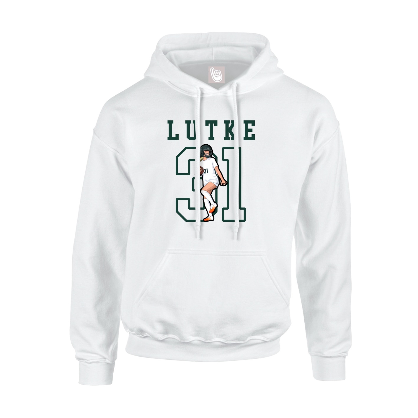 Hoodie — Shirsey in White