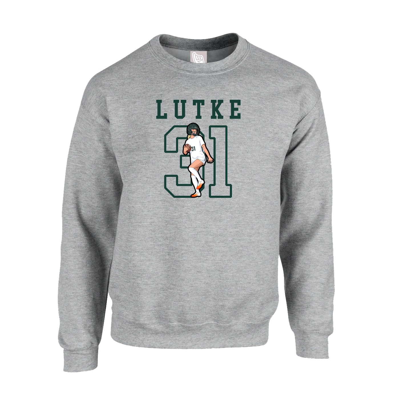 Fleece Crew — Shirsey in Grey