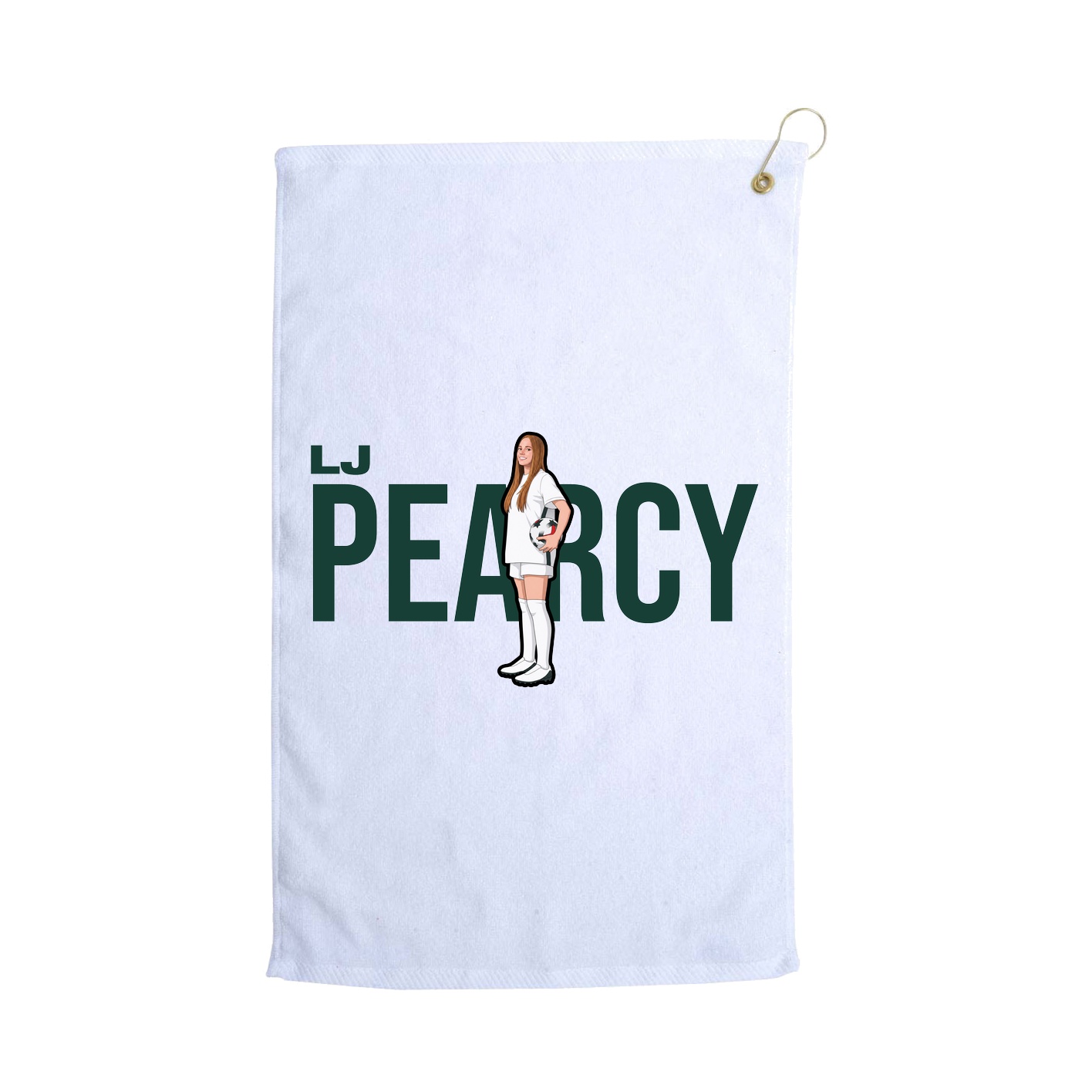 Golf Towel — Player Name in White