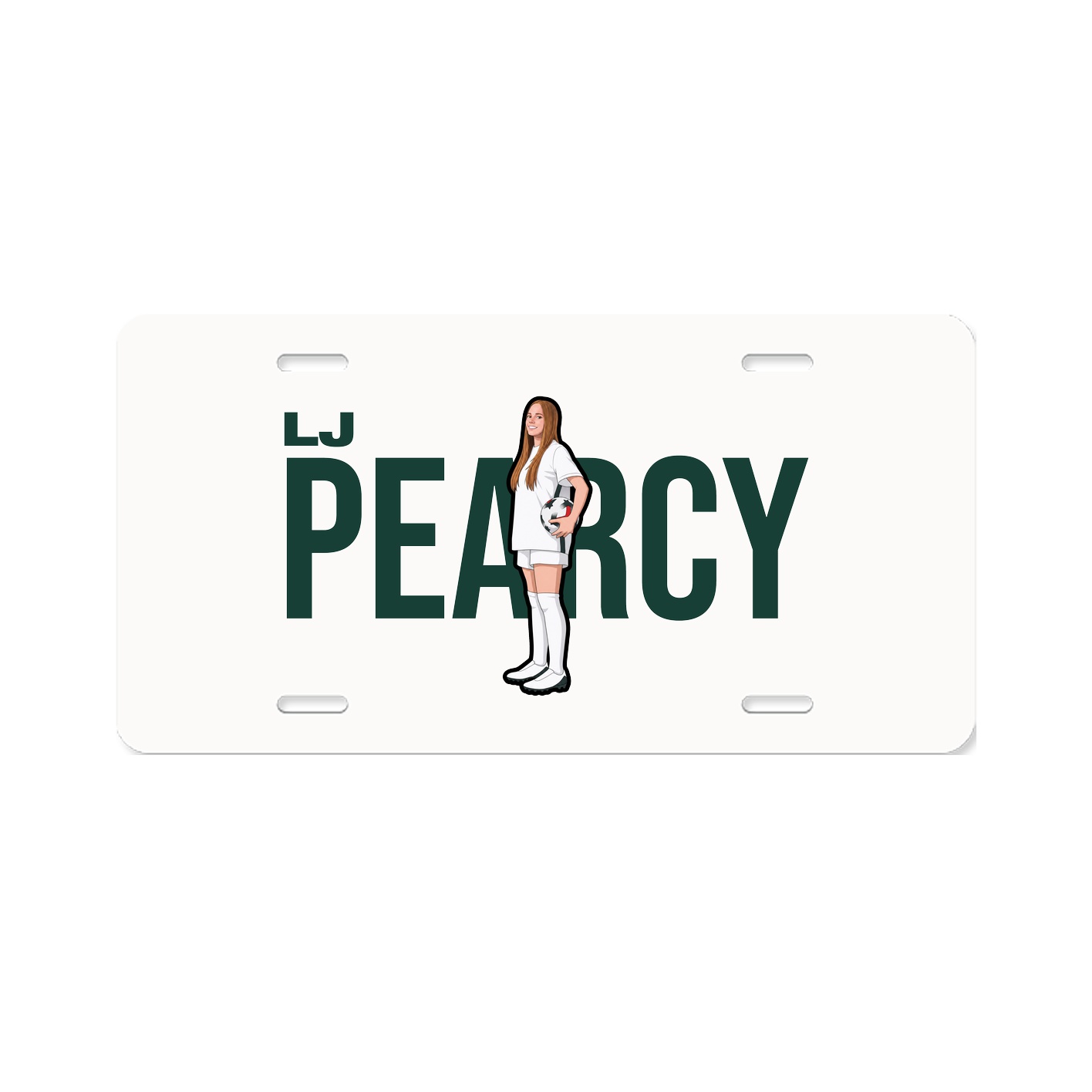License Plate — Player Name in Classic