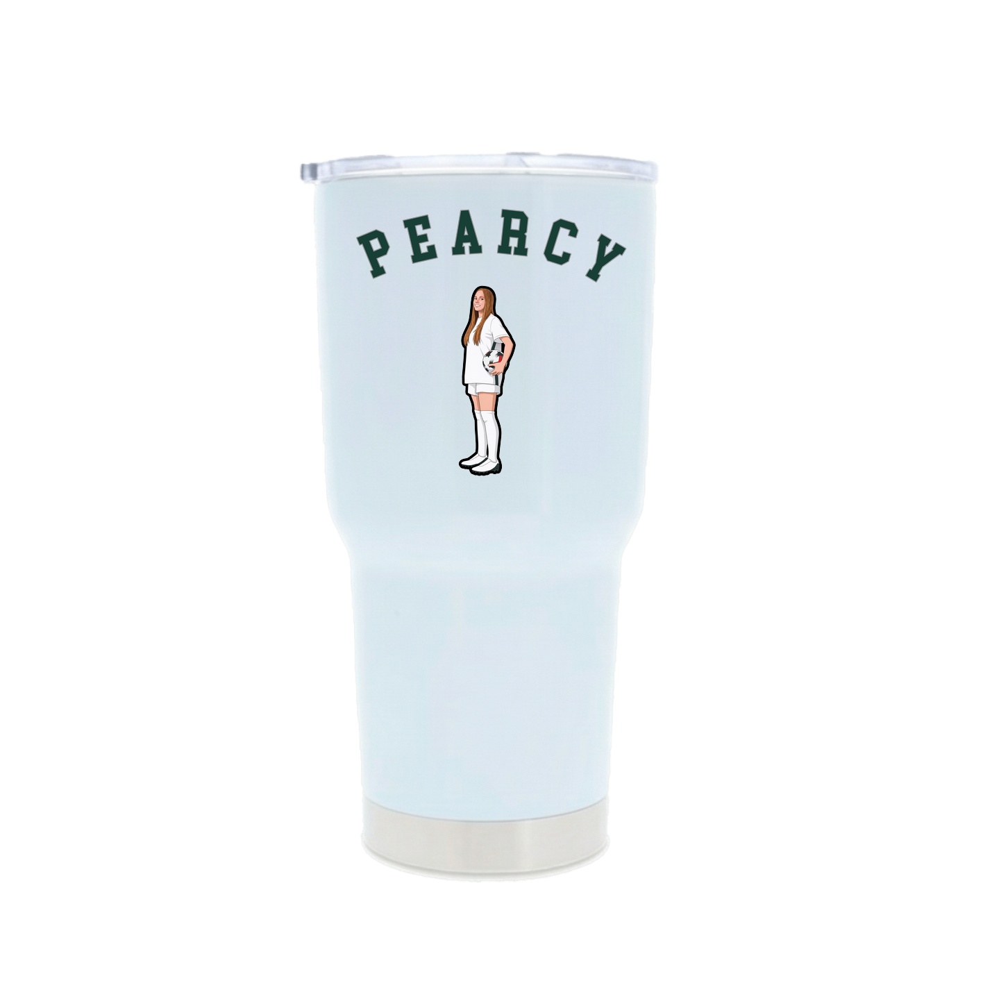30oz Stainless Steel Tumbler — Shirsey Arch in White