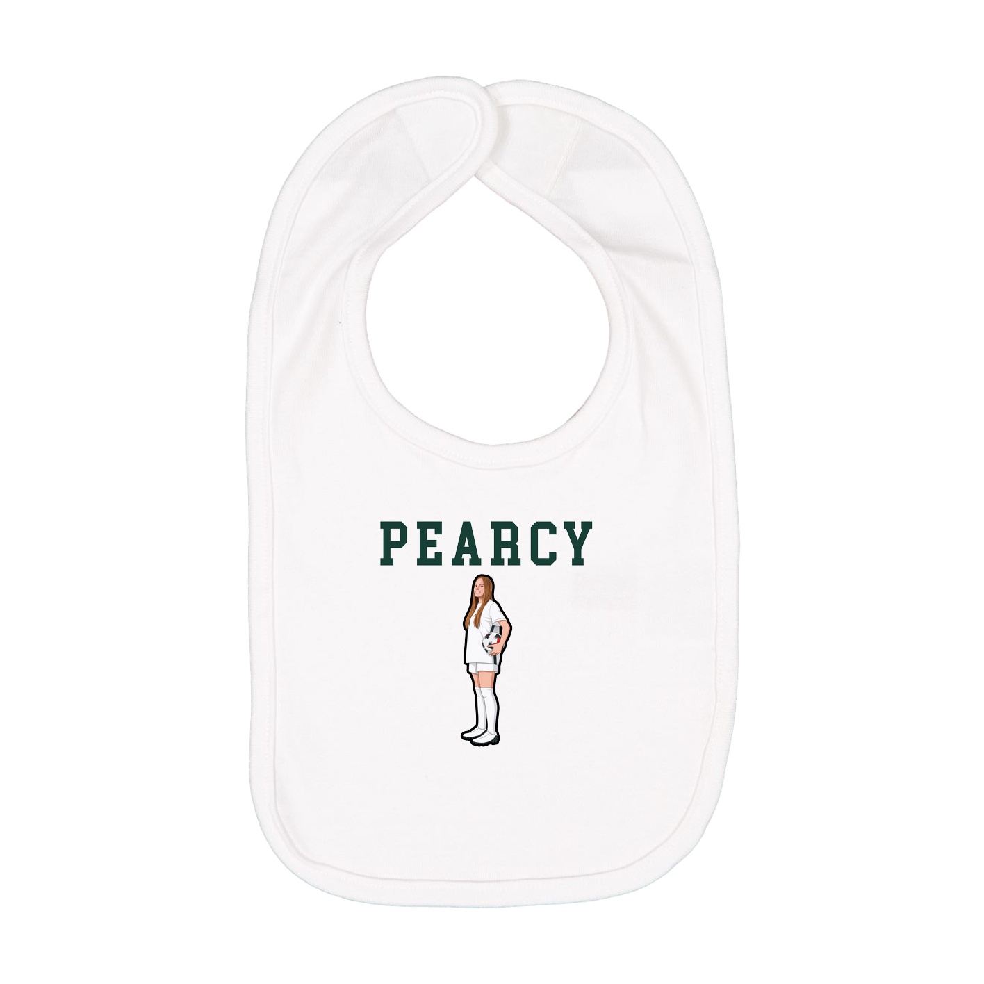 Infant Bib — Shirsey in White