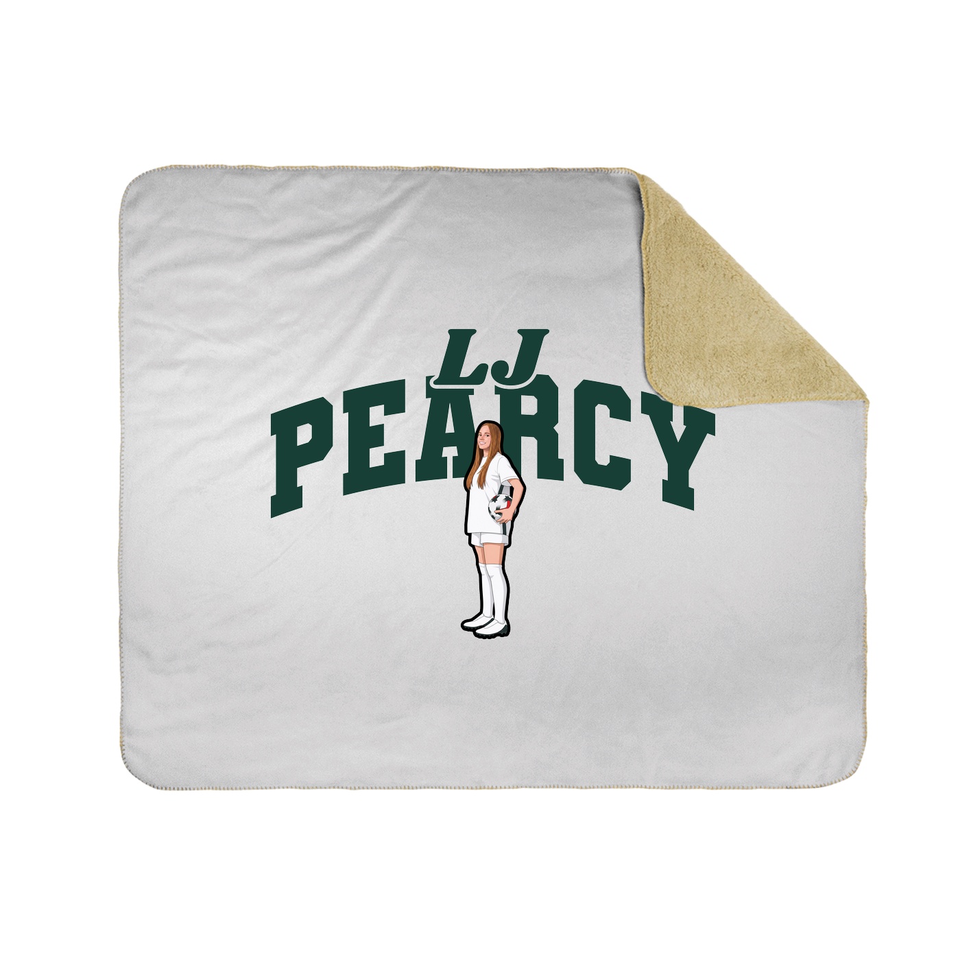 Throw Blanket — Signature Arch in White