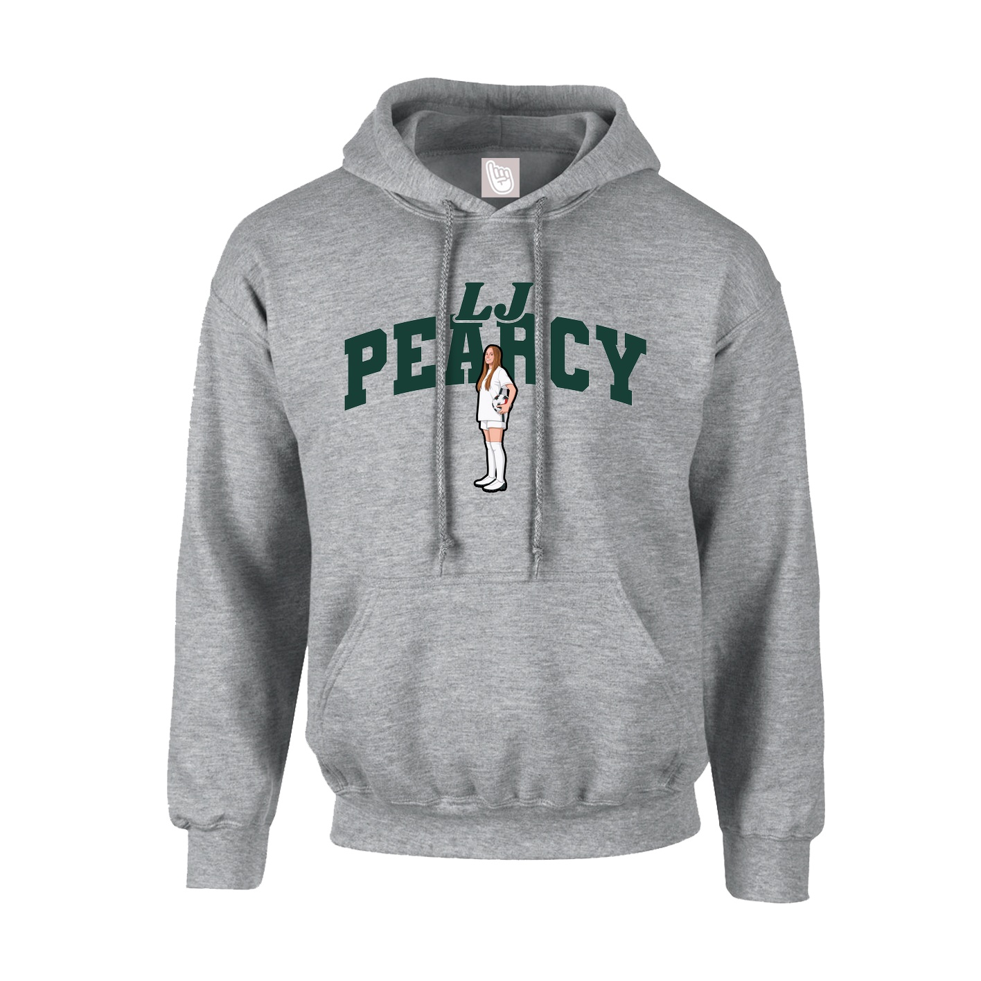 Hoodie — Signature Arch in Grey