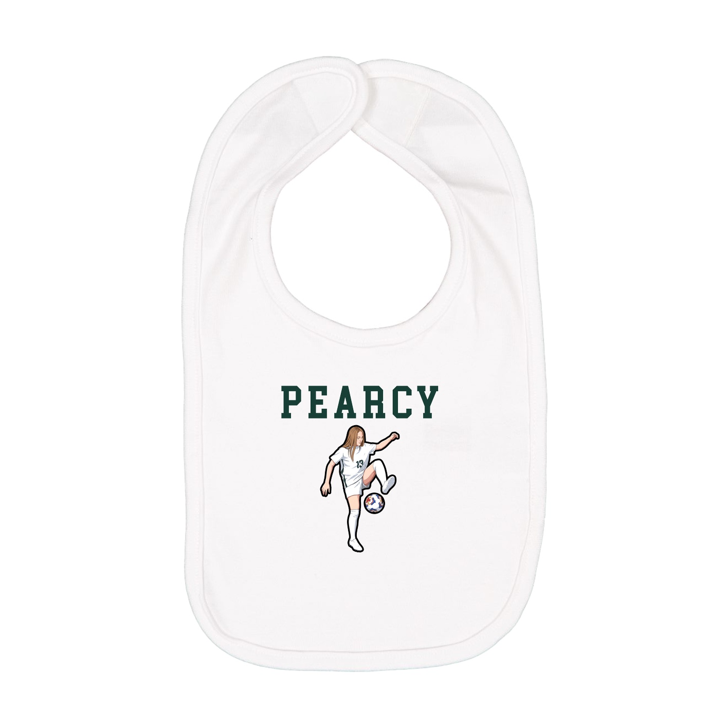 Infant Bib — Shirsey in White