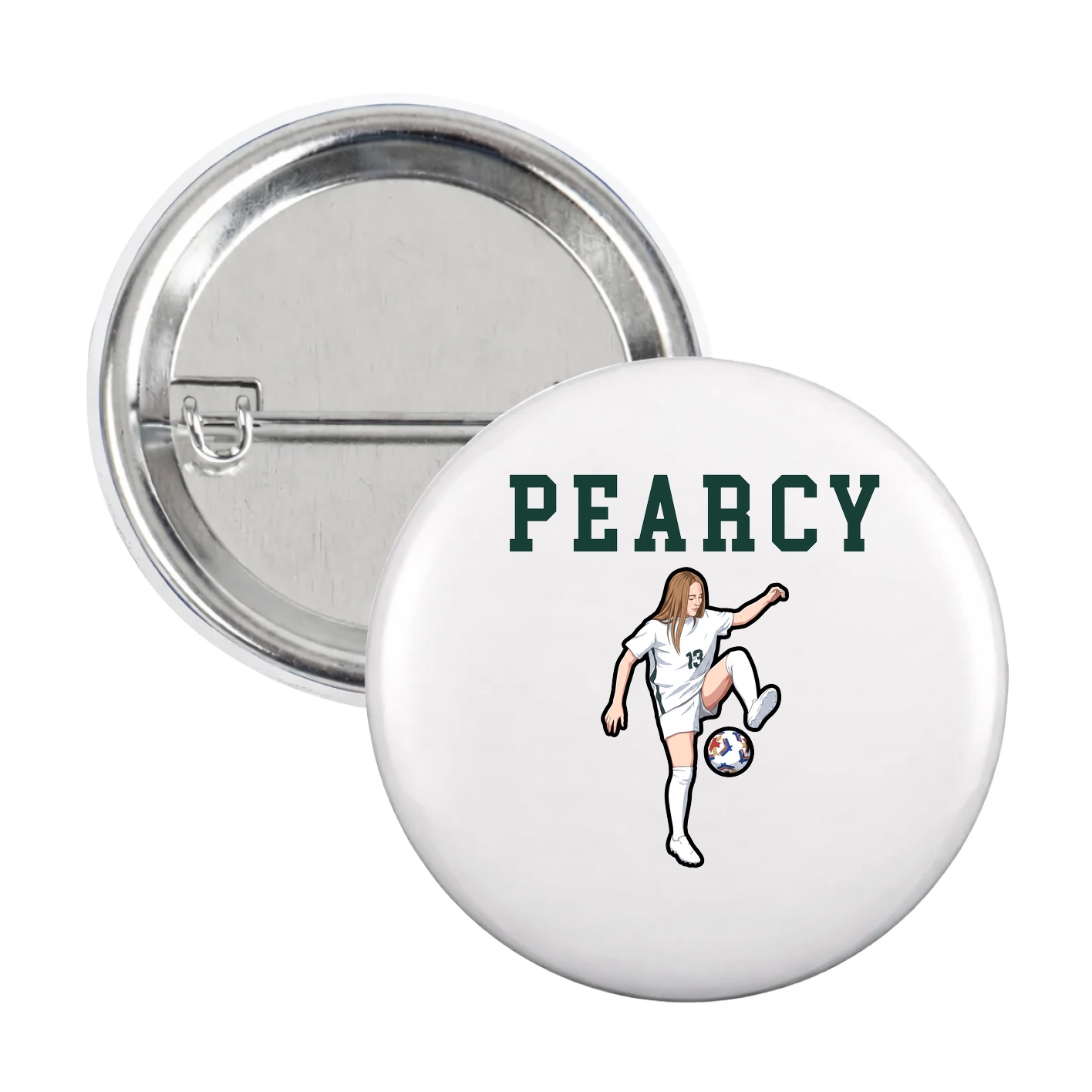 Game Day Button — Shirsey in White