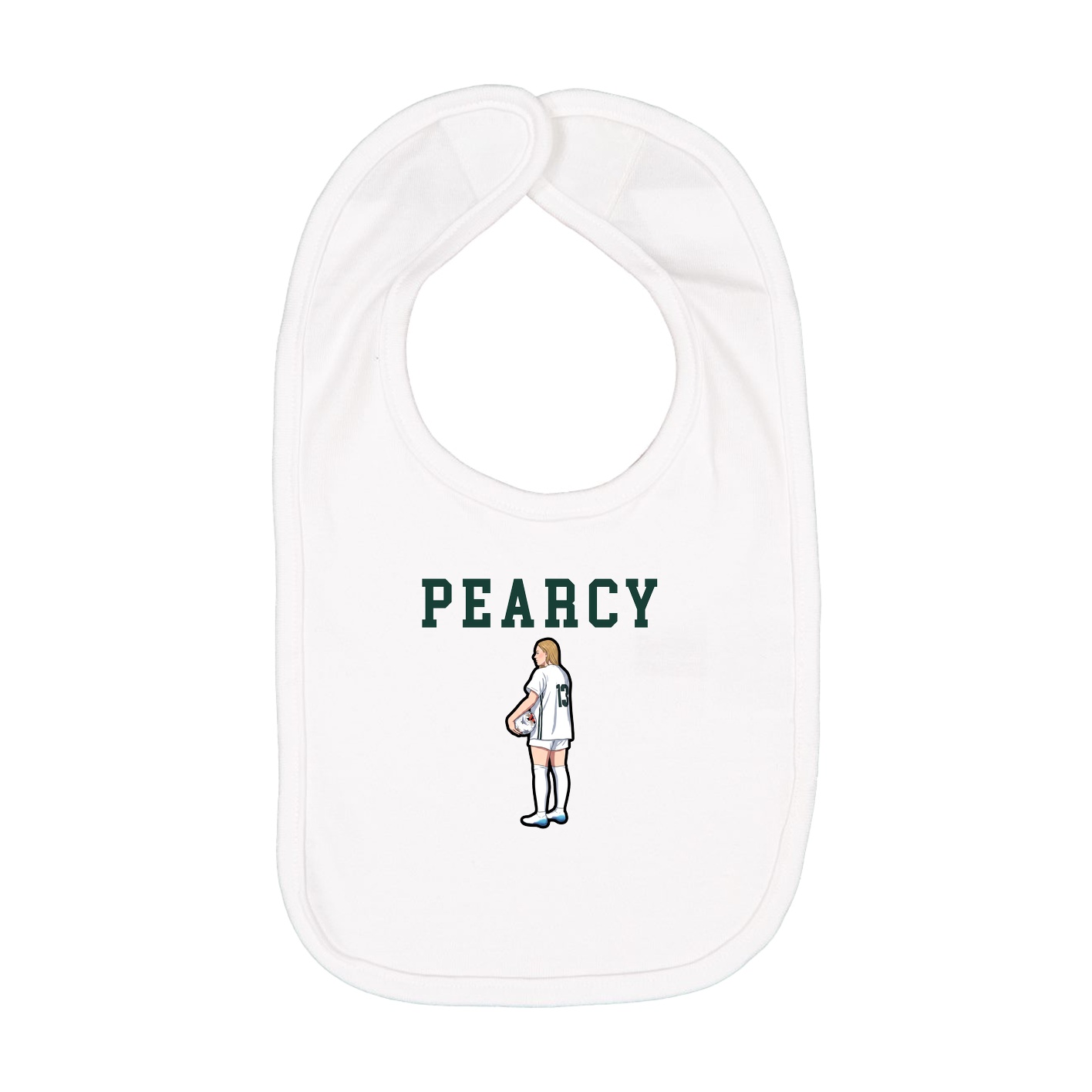 Infant Bib — Shirsey in White