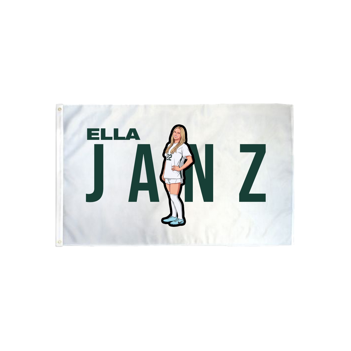 3x5 Flag — Player Name in Classic