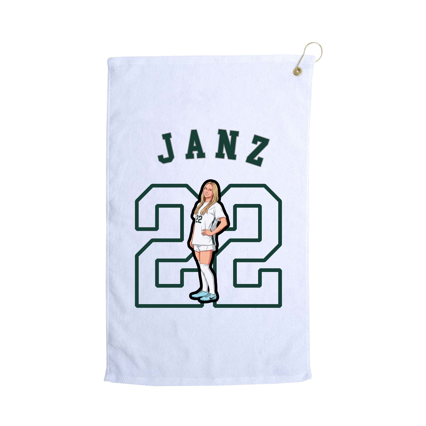 Golf Towel — Shirsey Arch in White