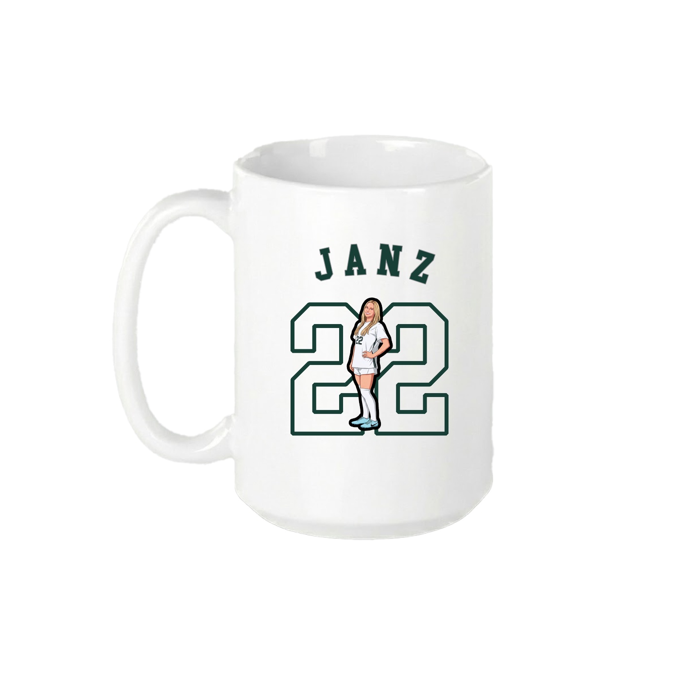 15oz Coffee Mug — Shirsey Arch in White