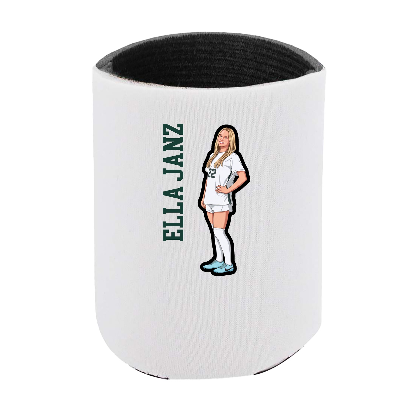 Can Holder — Name Vertical in White