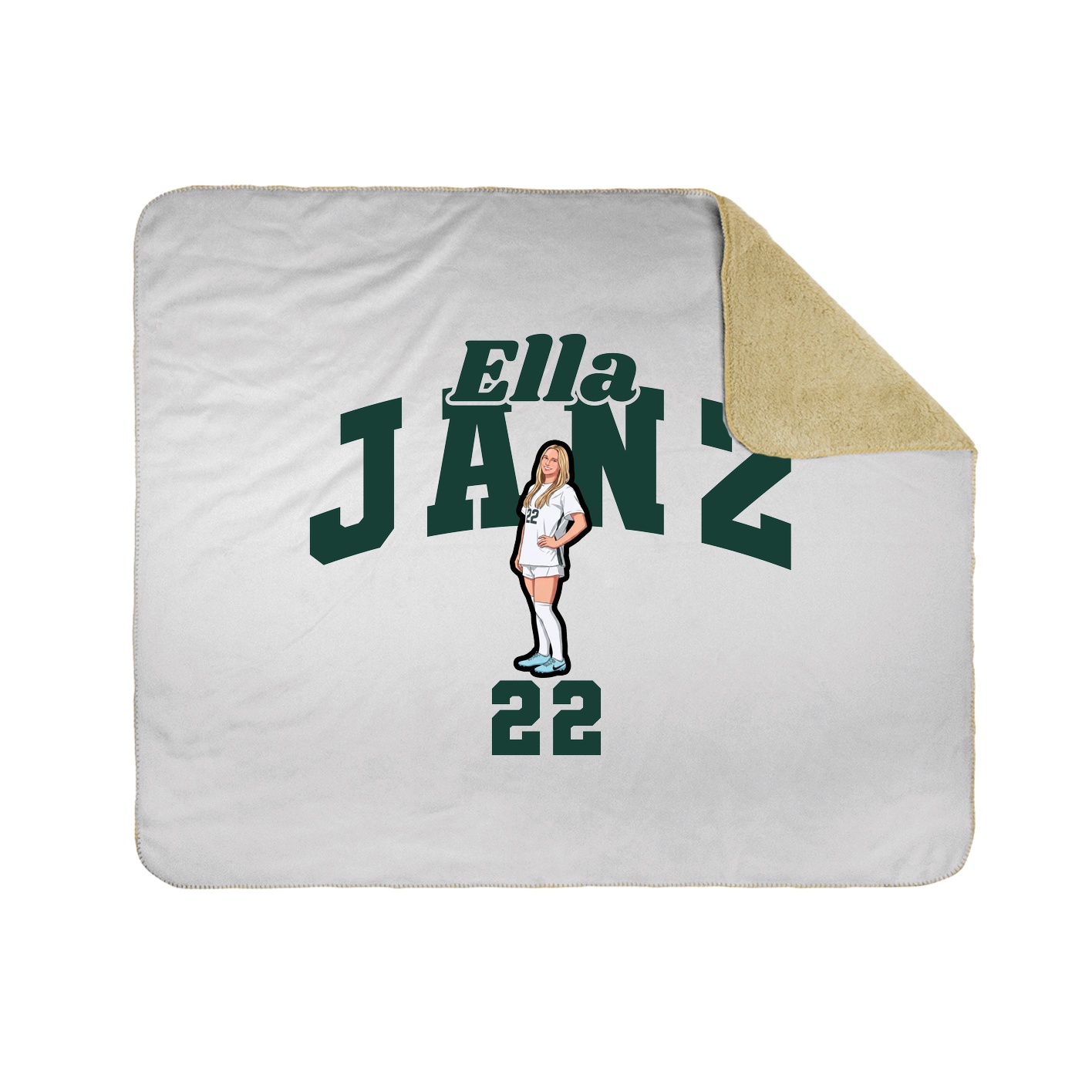 Throw Blanket — Signature Arch in White