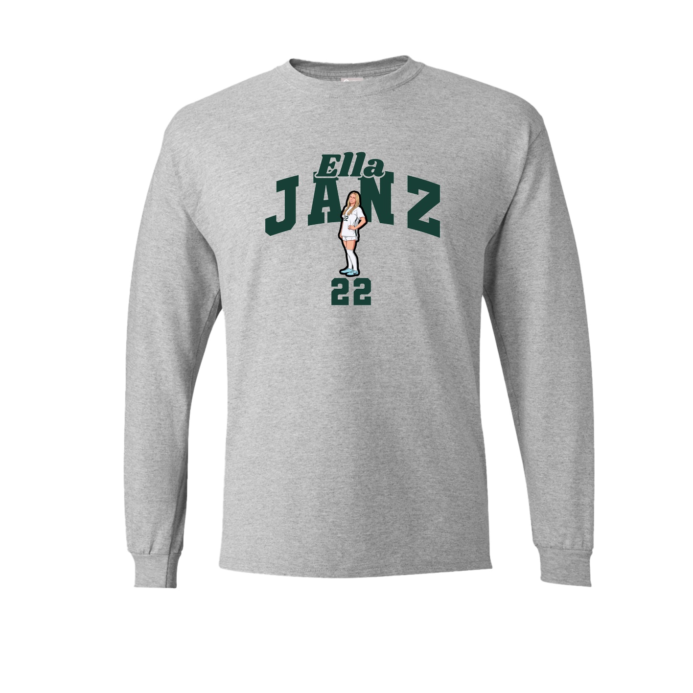 Long Sleeve Tee — Signature Arch in Grey