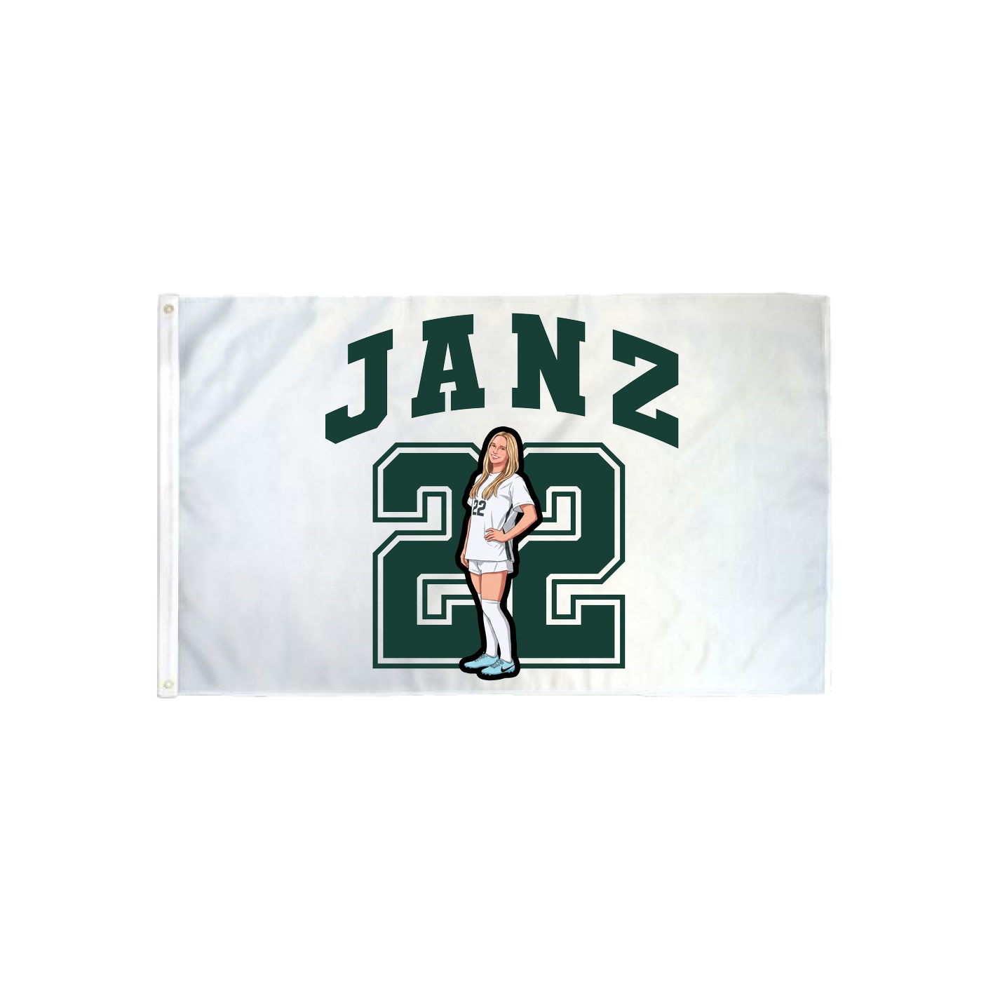 3x5 Flag — Number in Classic