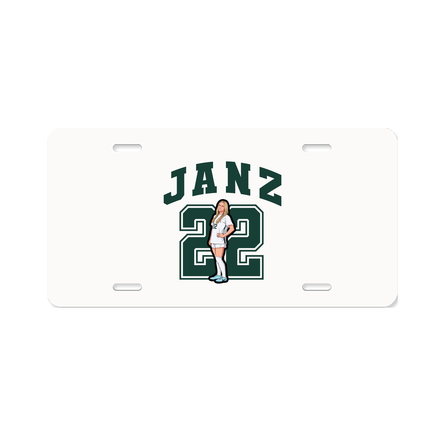 License Plate — Number in Classic