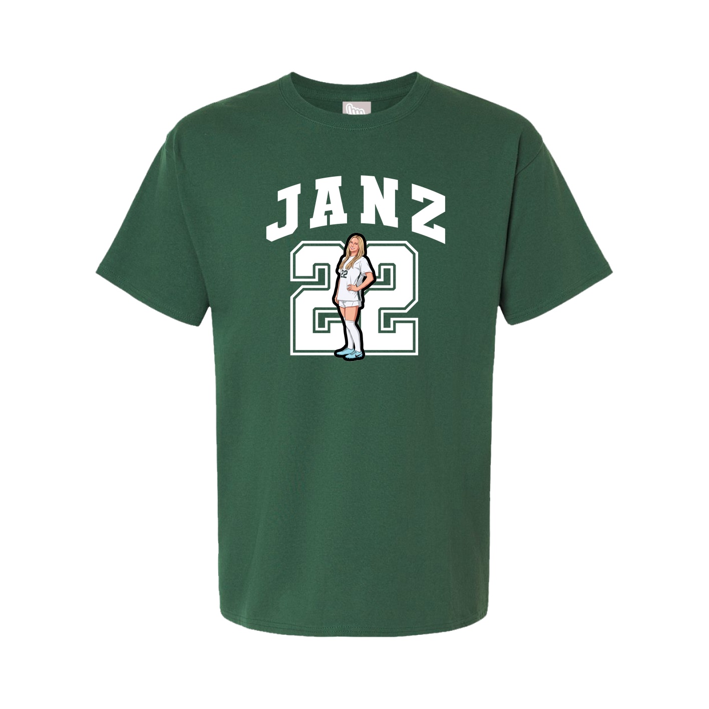 Tee — Number in Green