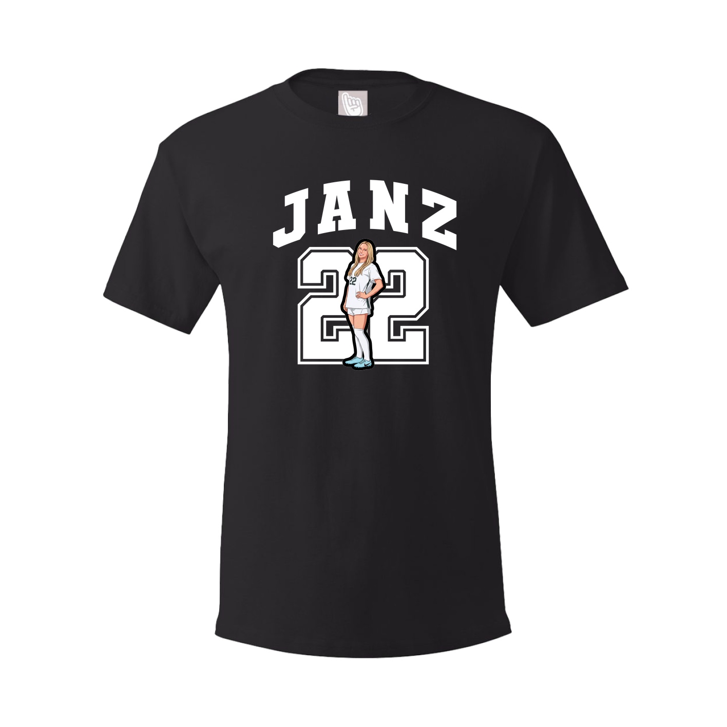 Youth Tee — Number in Black