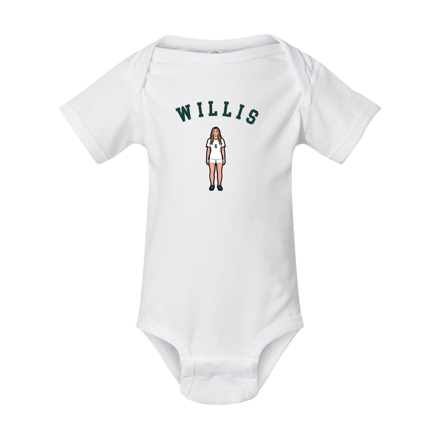 Baby Onesie — Shirsey Arch in White
