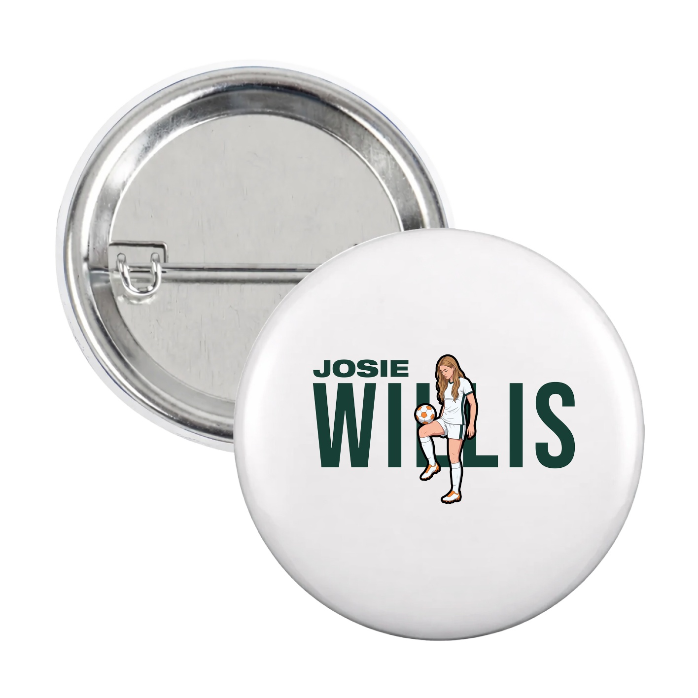 Game Day Button — Player Name in White