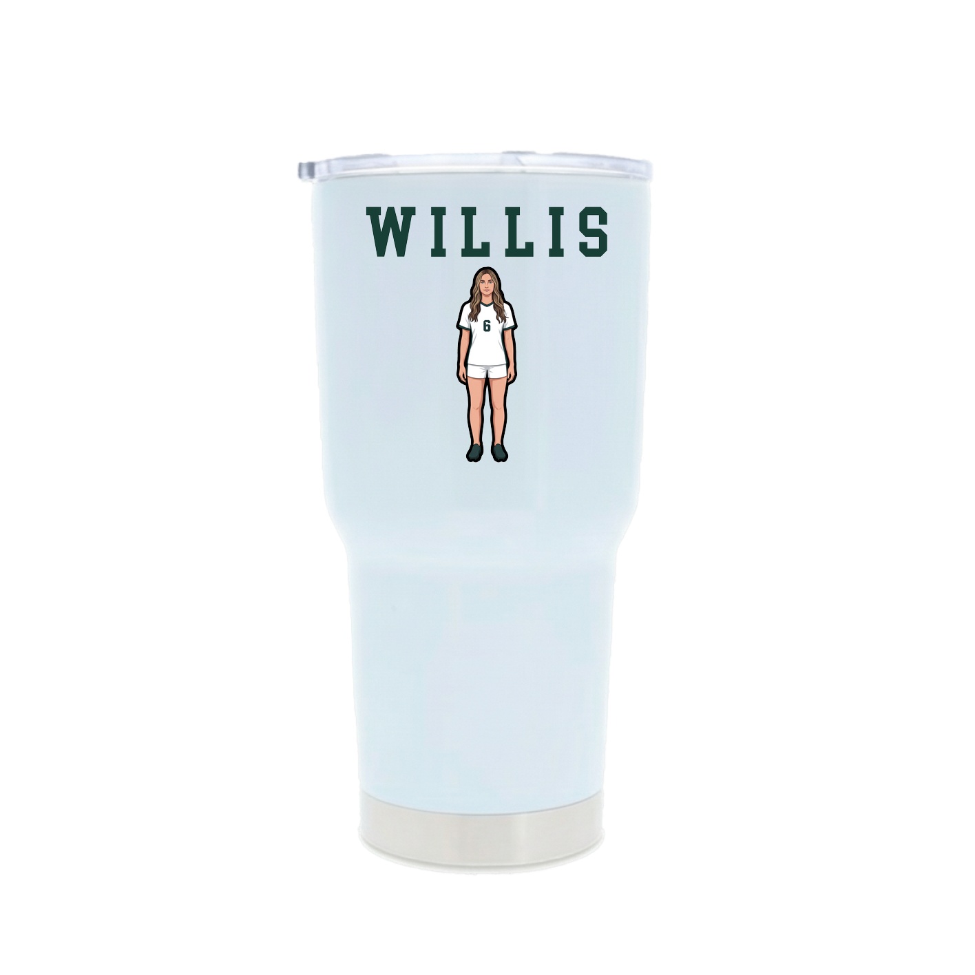 30oz Stainless Steel Tumbler — Shirsey in White