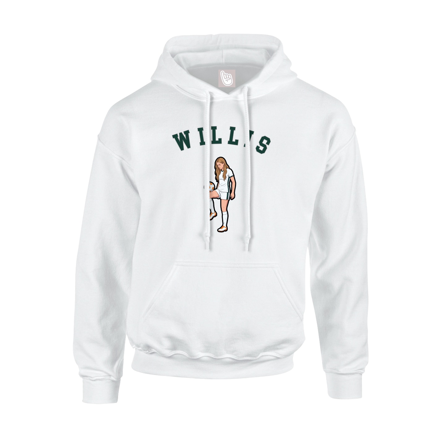 Youth Hoodie — Shirsey Arch in White