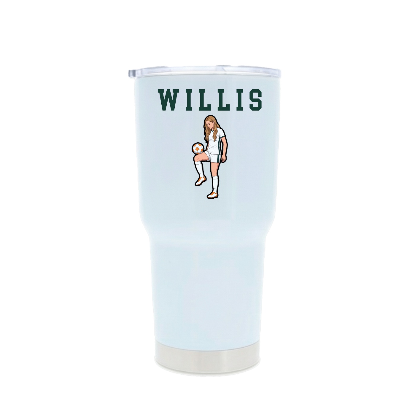 30oz Stainless Steel Tumbler — Shirsey in White