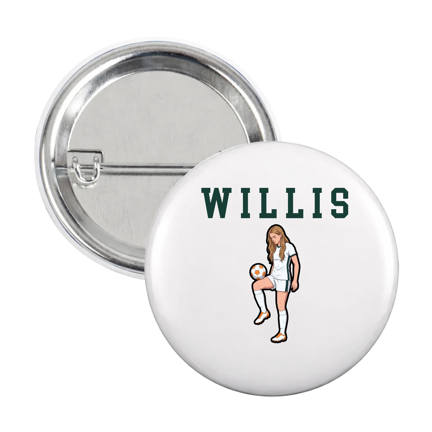 Game Day Button — Shirsey in White