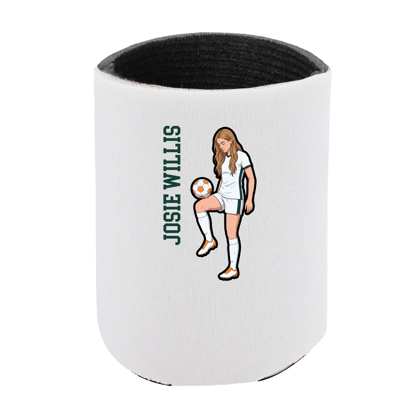 Can Holder — Name Vertical in White