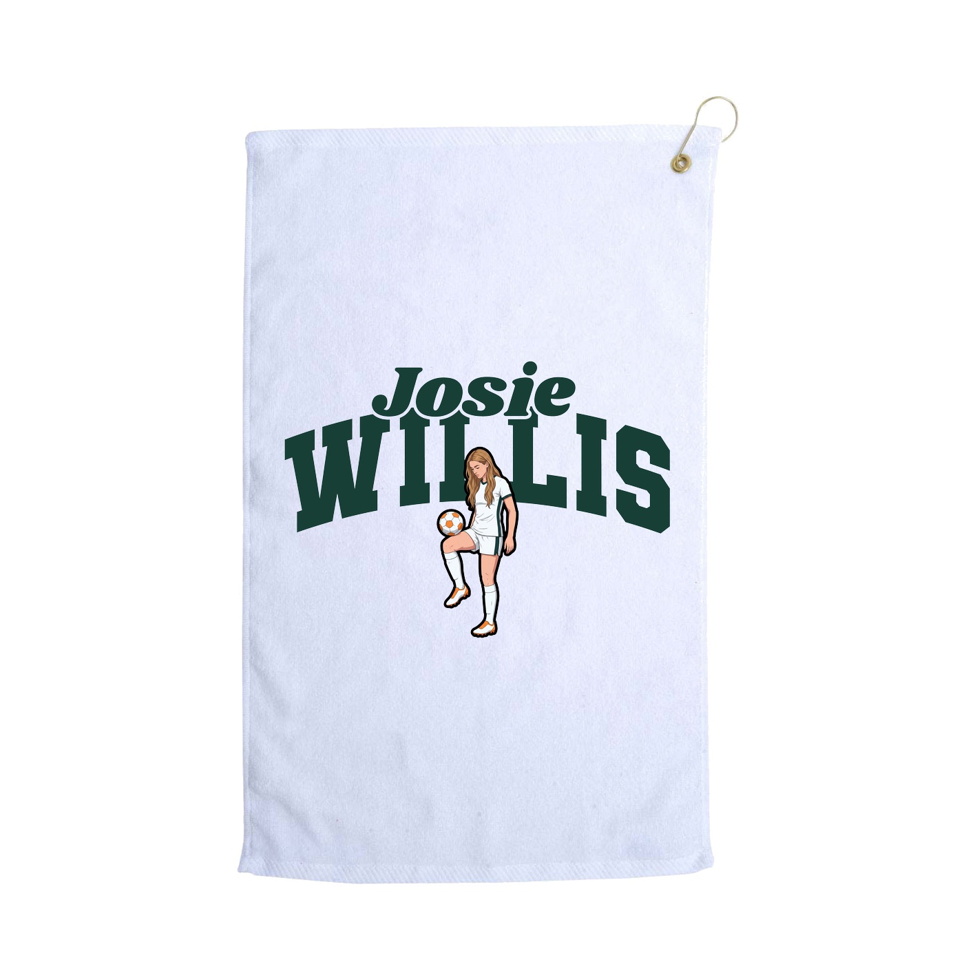 Golf Towel — Signature Arch in White