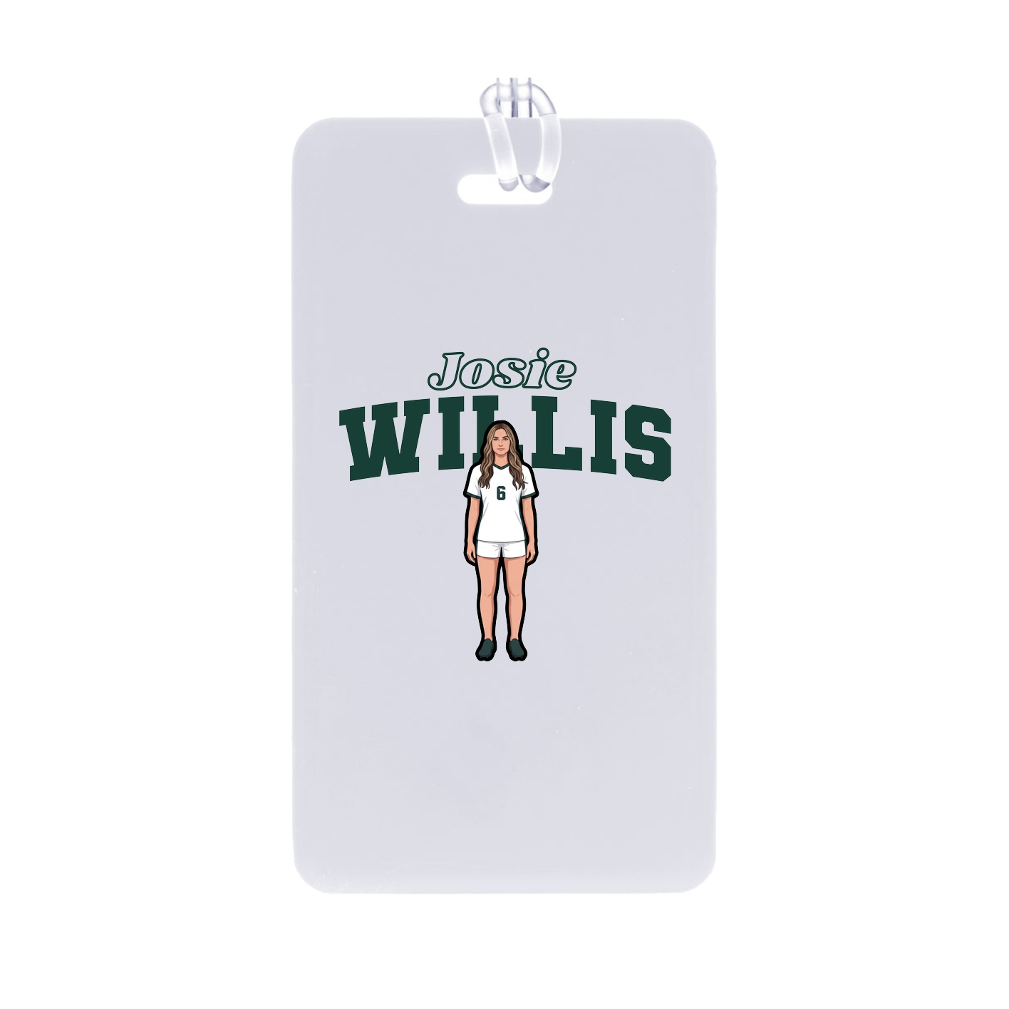 Bag Tag — Name Arch in Classic