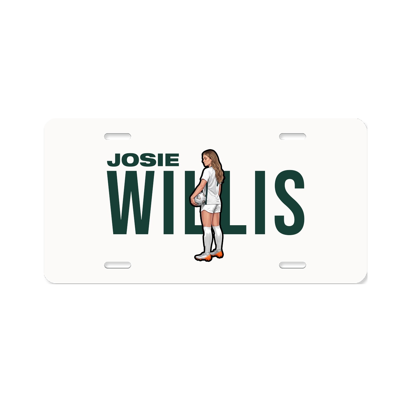 License Plate — Player Name in Classic