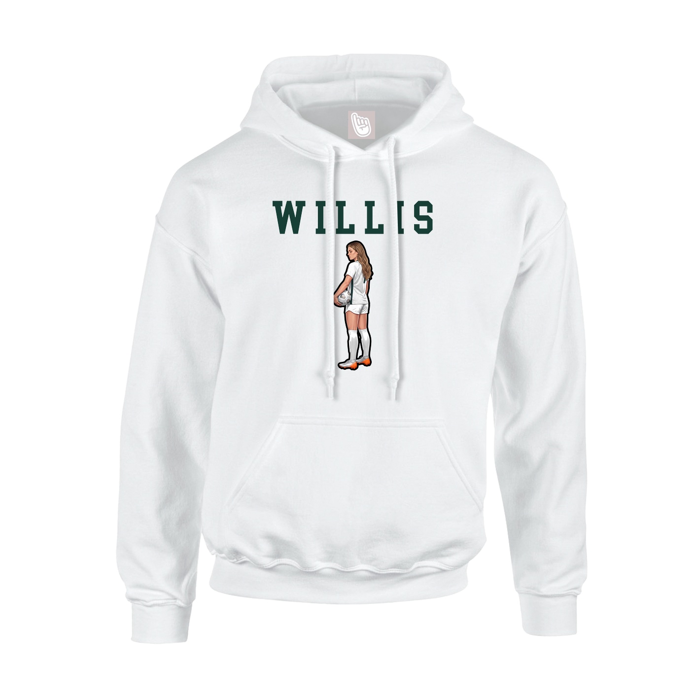 Hoodie — Shirsey in White