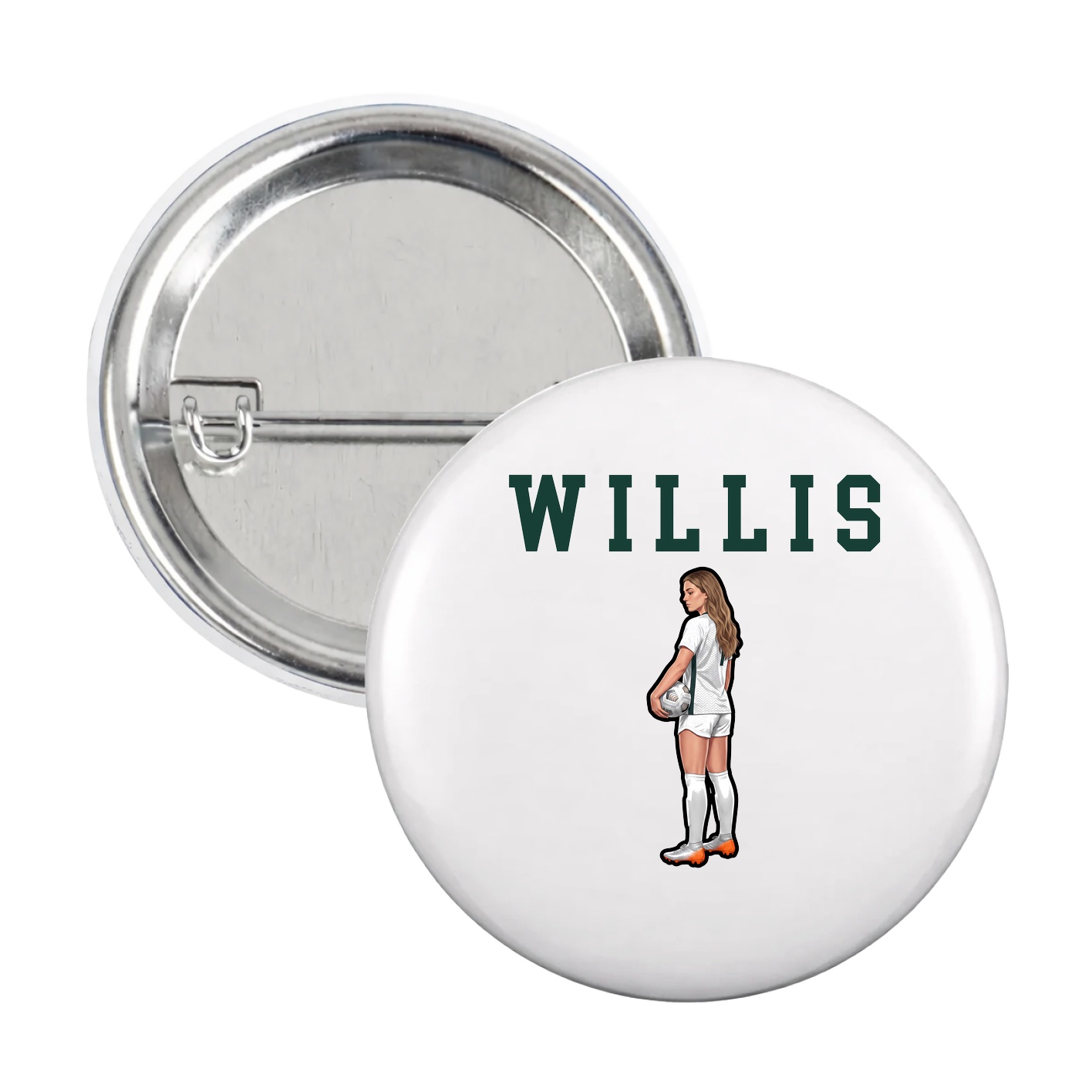 Game Day Button — Shirsey in White