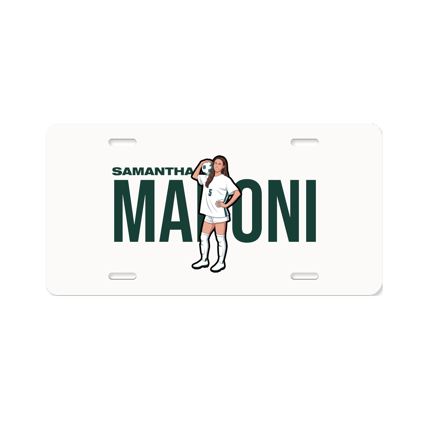 License Plate — Player Name in Classic