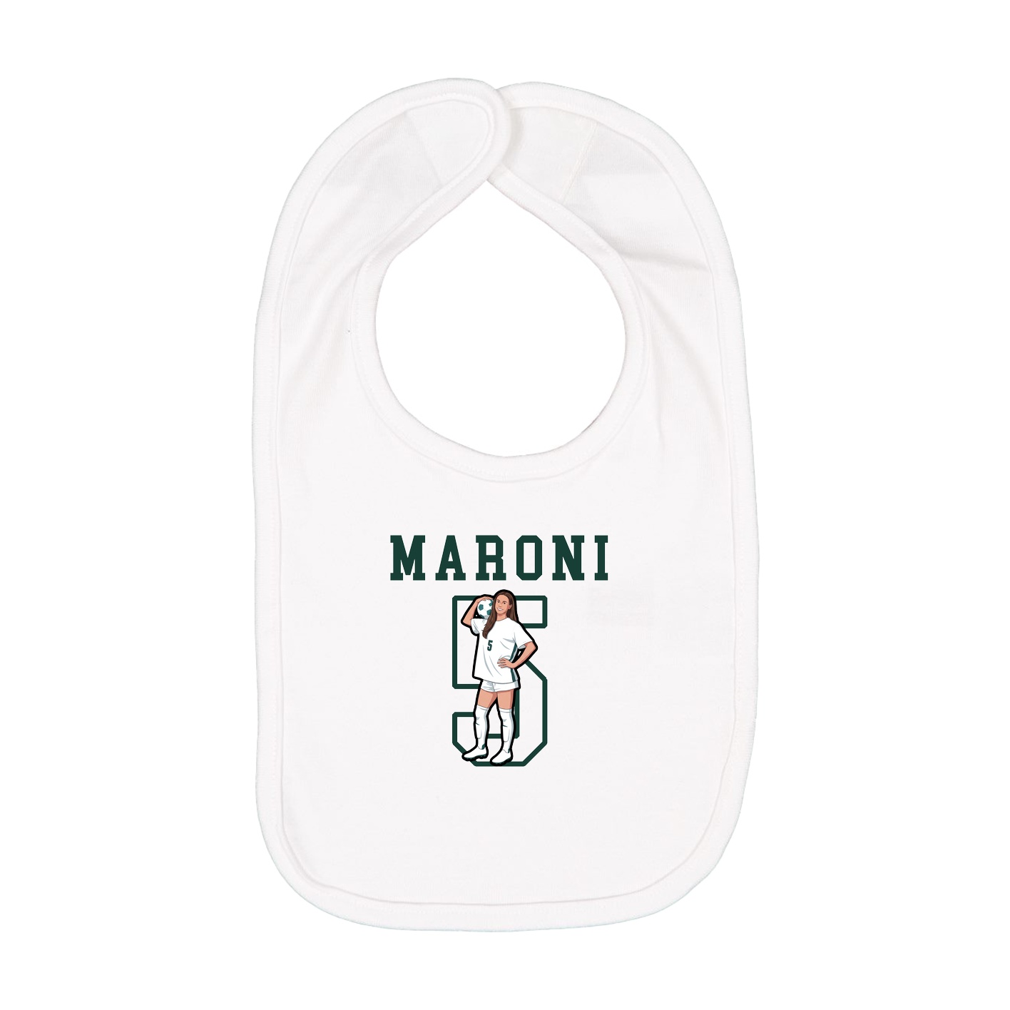 Infant Bib — Shirsey in White