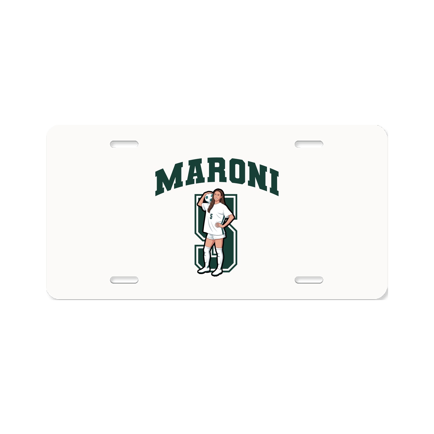 License Plate — Number in Classic