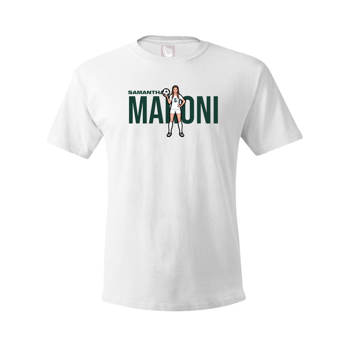 Youth Tee — Player Name in White