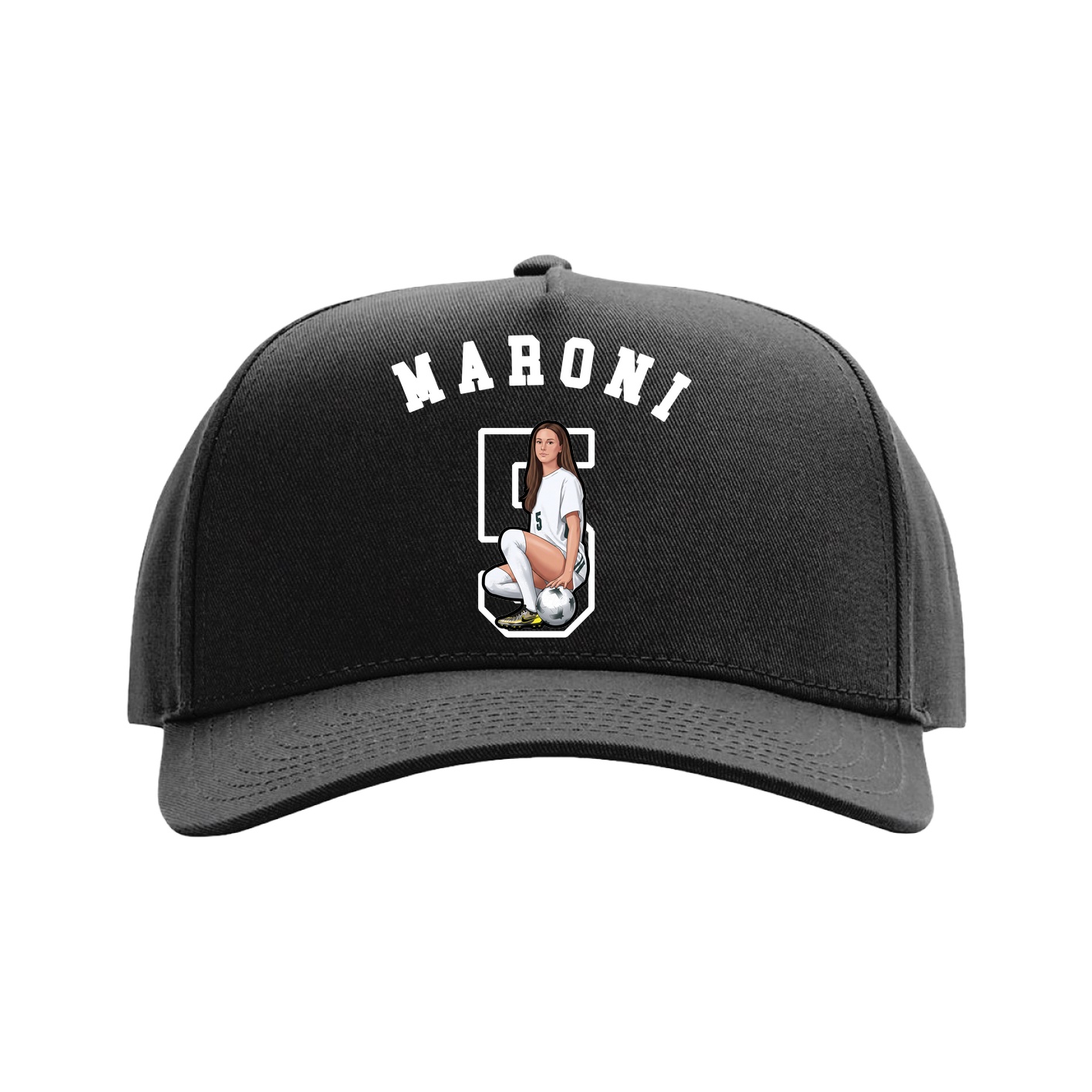 Full Fabric Five-Panel Champ Cap