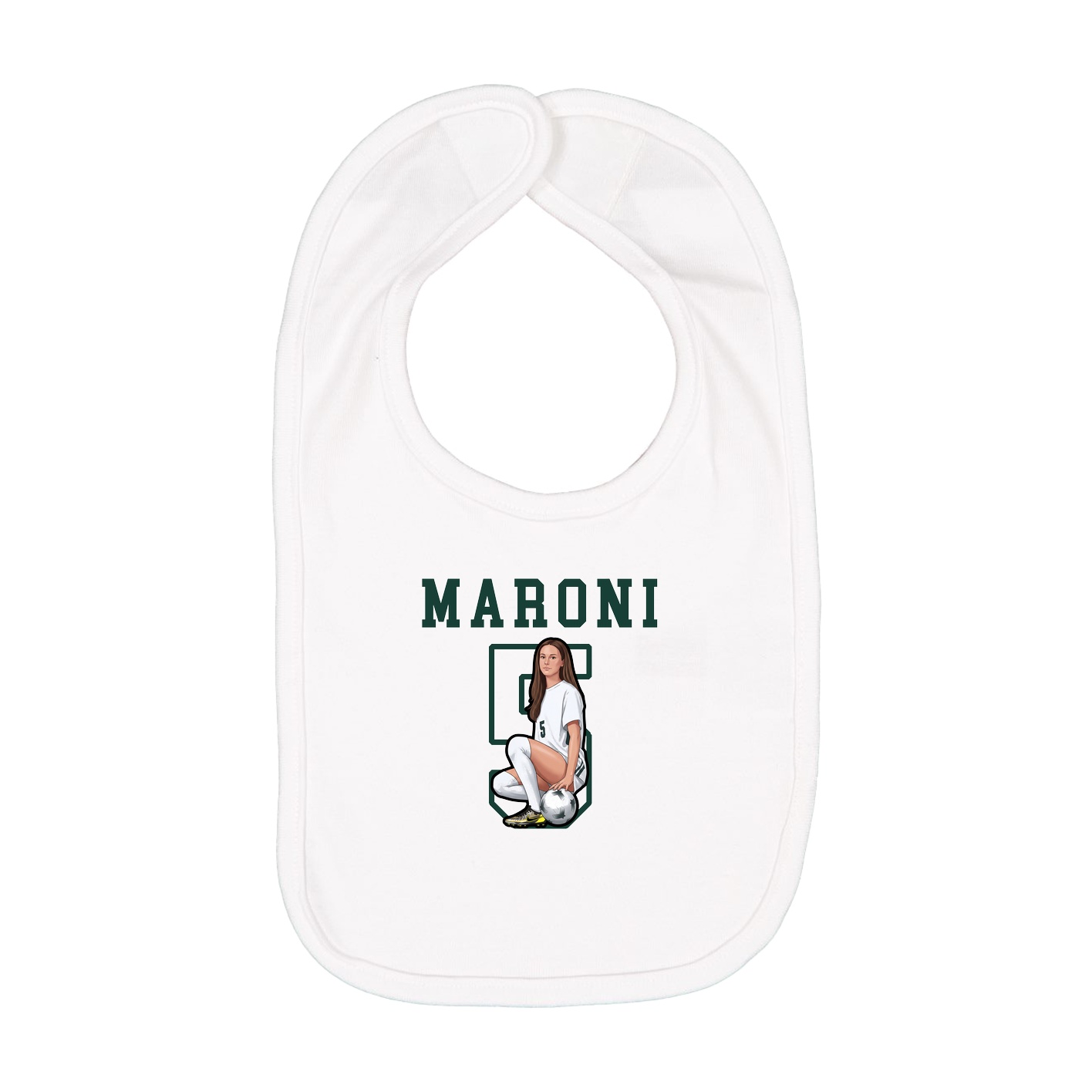 Infant Bib — Shirsey in White