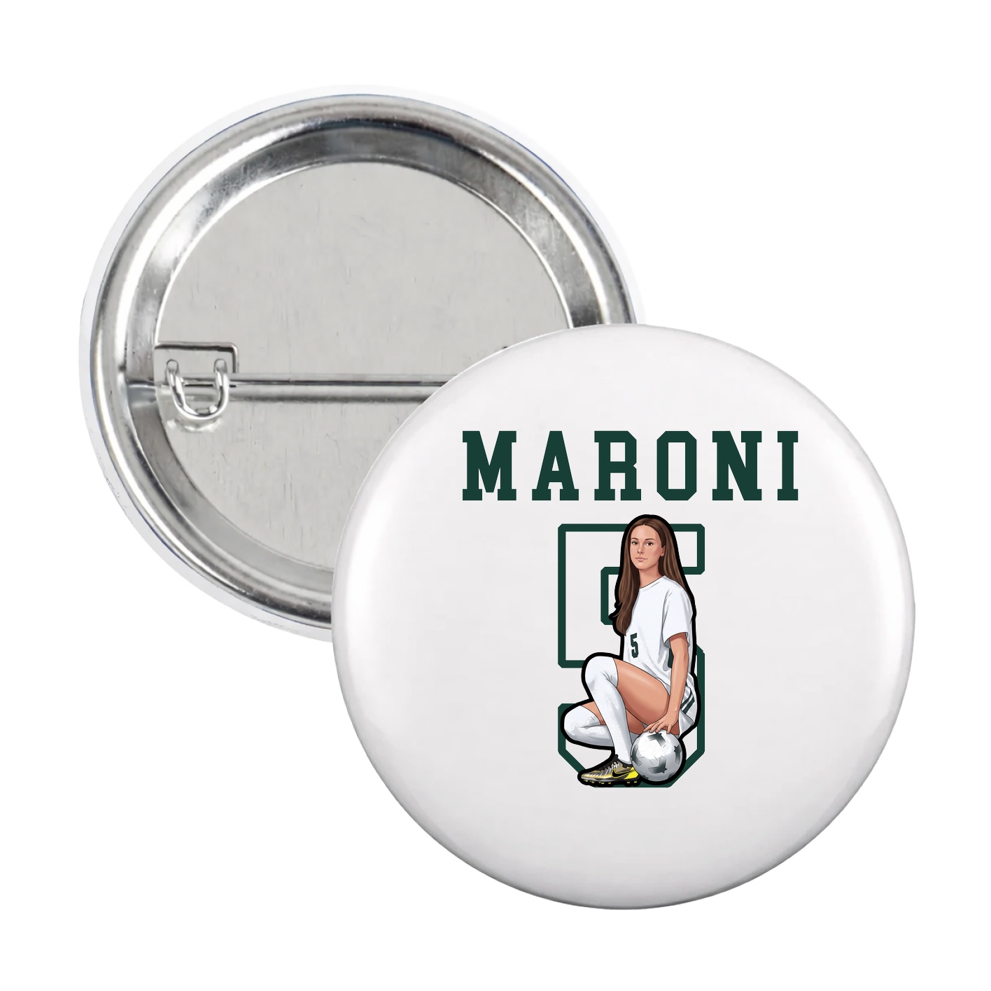 Game Day Button — Shirsey in White