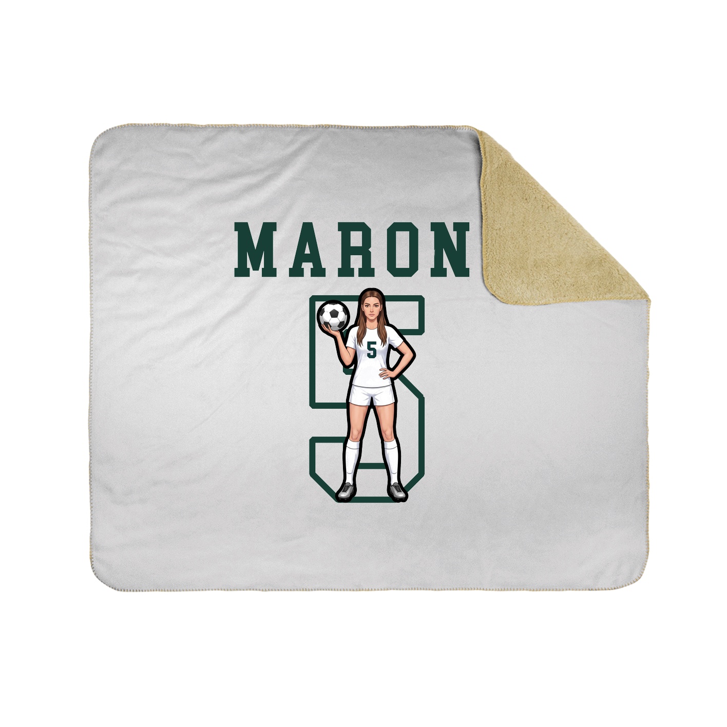 Throw Blanket — Shirsey in White
