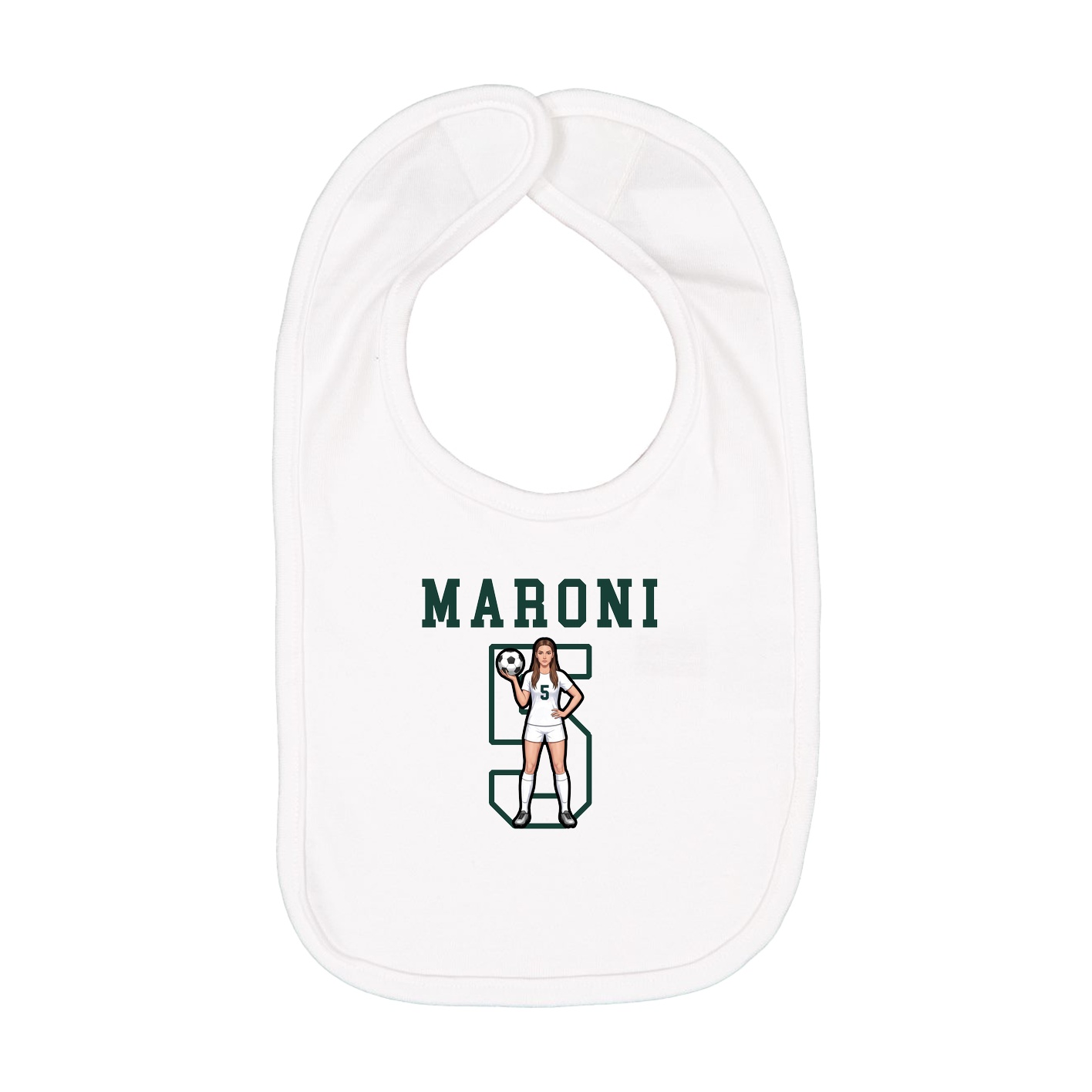 Infant Bib — Shirsey in White