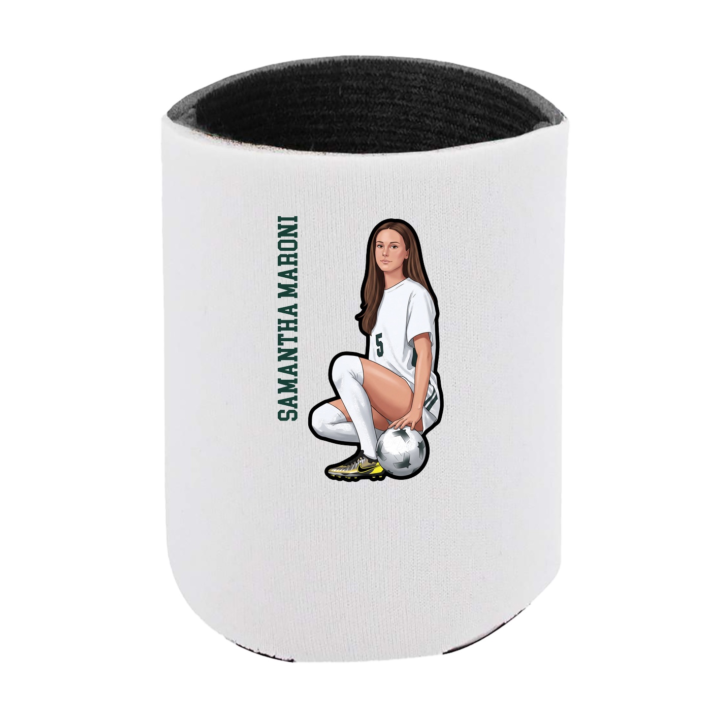 Can Holder — Name Vertical in White