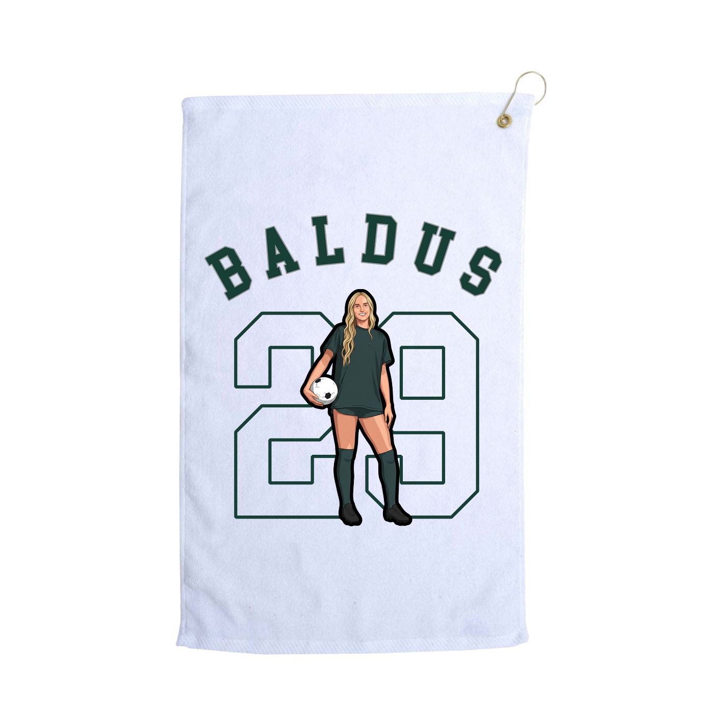 Golf Towel — Shirsey Arch in White