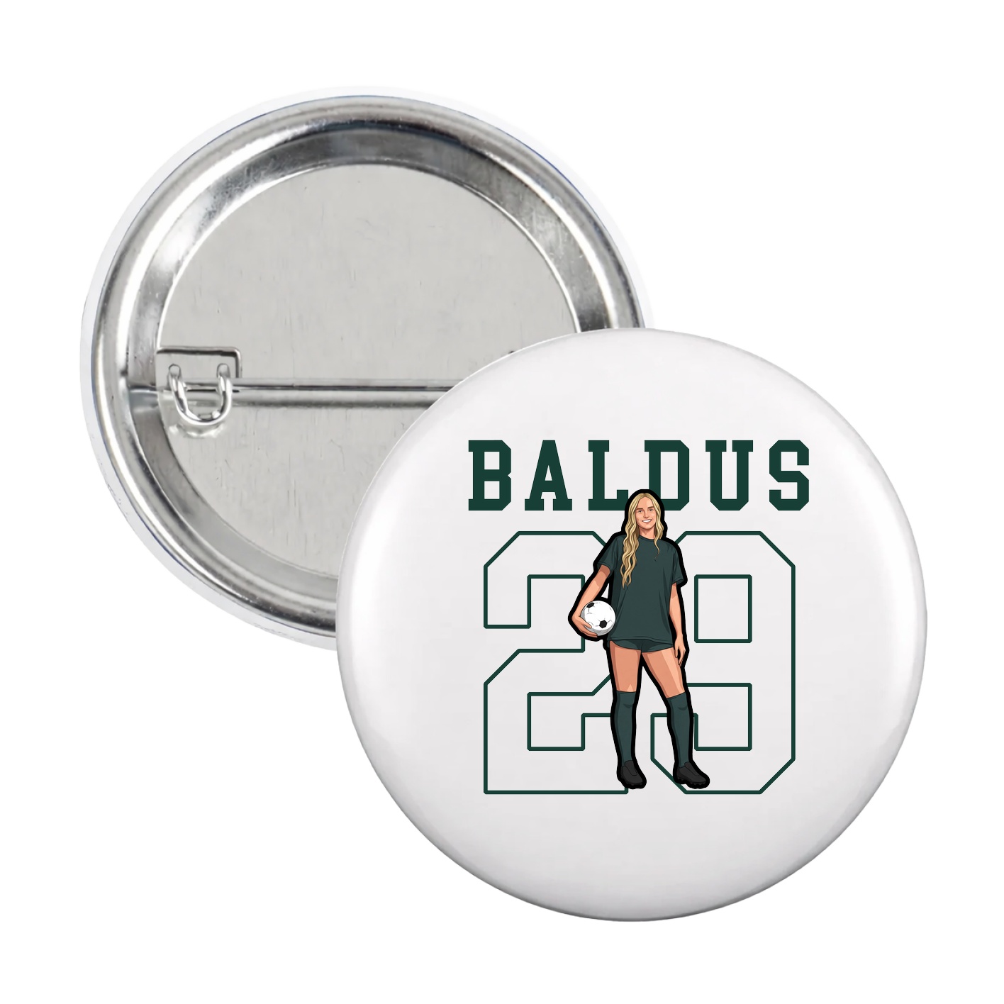 Game Day Button — Shirsey in White
